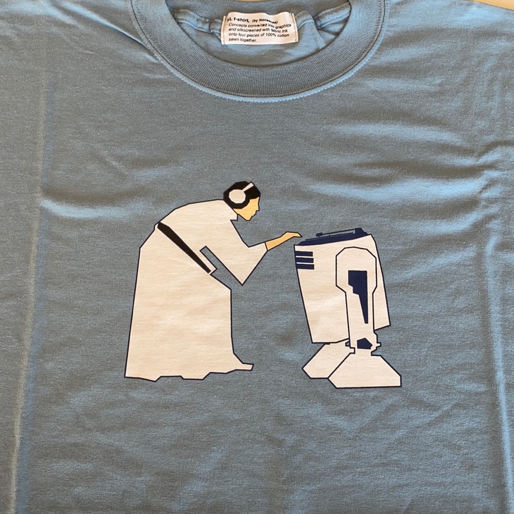 Rare DJ star wars shirt r2d2 nonsense 2k
